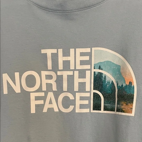 The North Face Light Blue Logo Tee - Picture 3 of 7